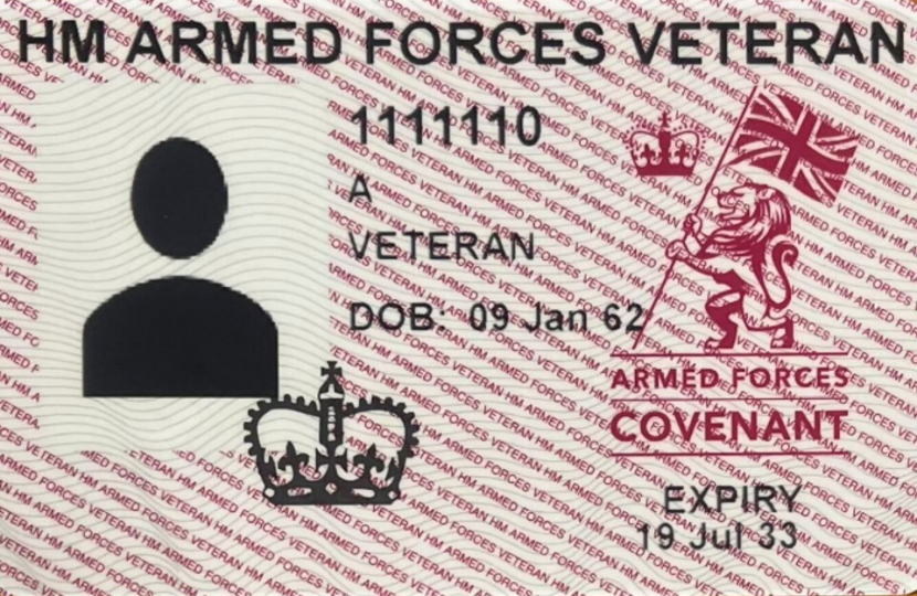 Photo of Veteran ID Card
